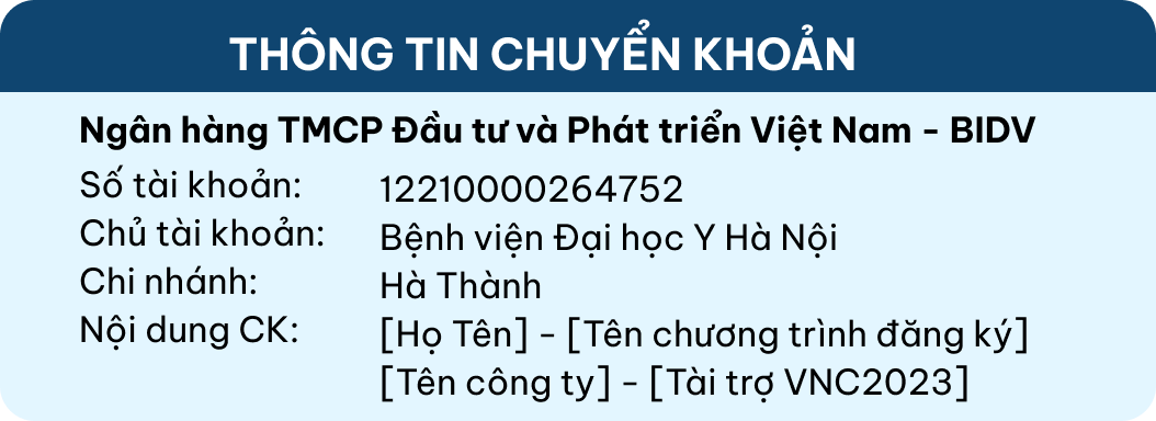 Thông tin chuyển khoản